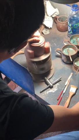chỉnh miệng ấm tử sa